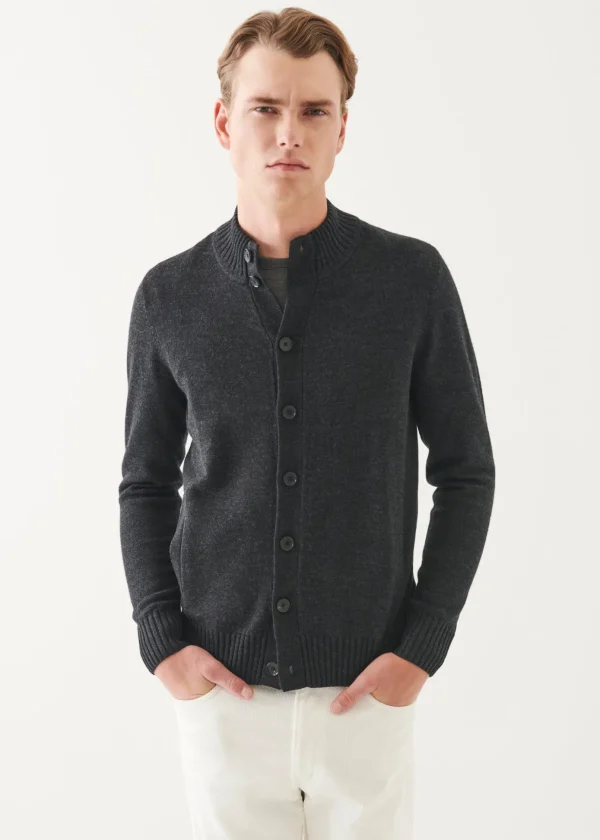 Merino Button Front Cardigan