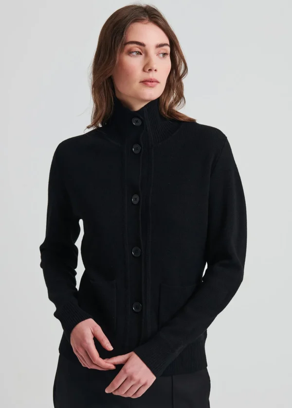 Merino Button Front Milano Jacket