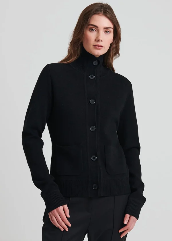 Merino Button Front Milano Jacket