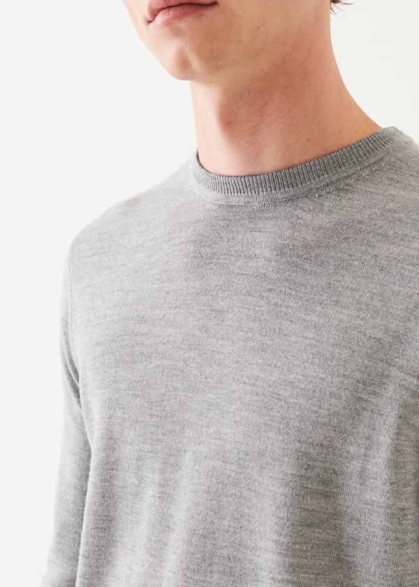 Merino Crewneck With Elbow Patches