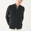 Merino Milano Stitch Full Zip Cardigan