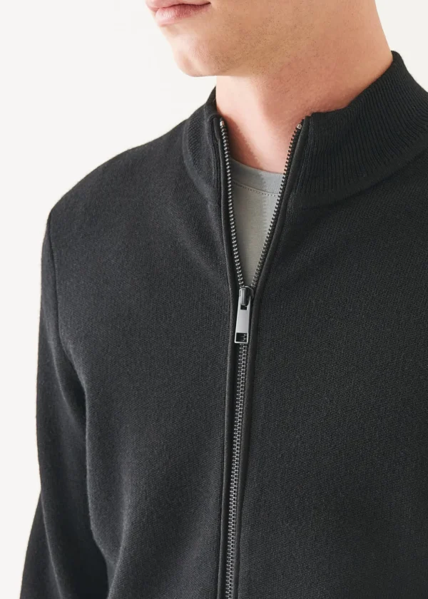 Merino Milano Stitch Full Zip Cardigan