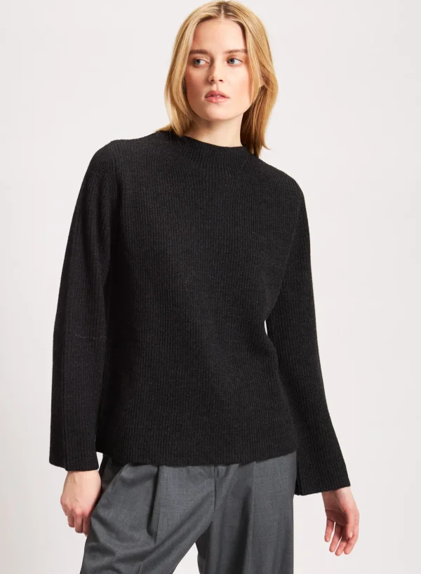 Merino Mock Neck Sweater