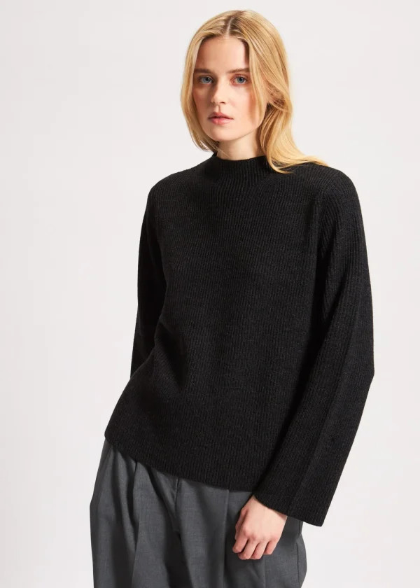 Merino Mock Neck Sweater