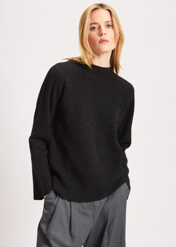 Merino Mock Neck Sweater