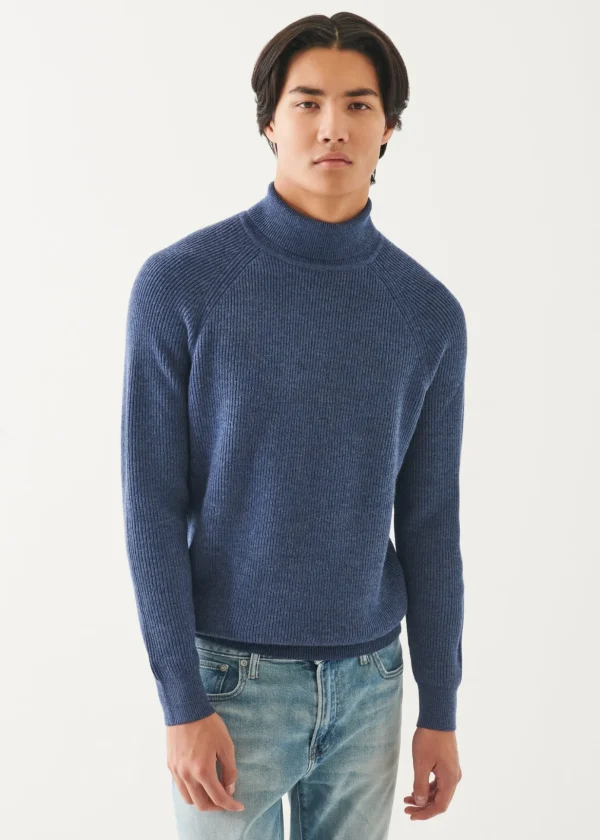 Merino Ribbed Turtleneck