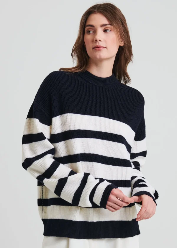 Merino Striped Crewneck