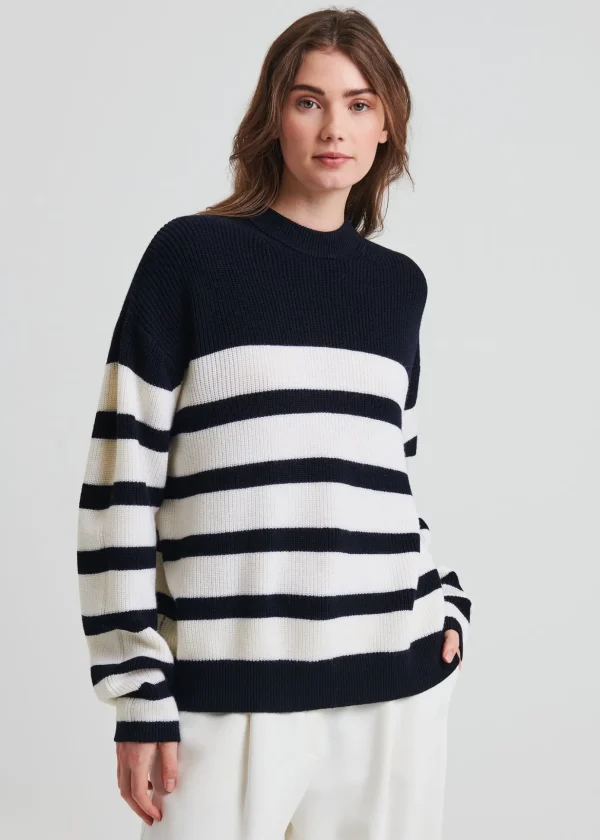 Merino Striped Crewneck