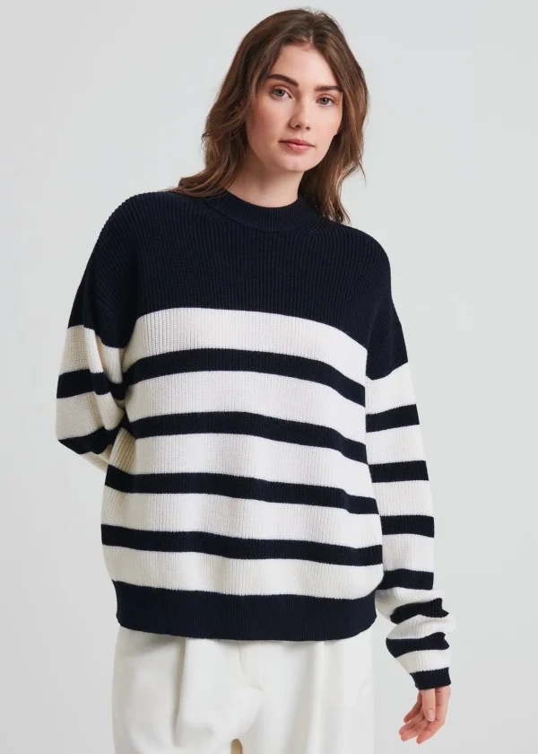 Merino Striped Crewneck