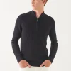 Merino Textured Quarter Zip