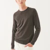 Merino Tipped Crewneck