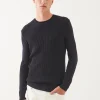 Merino Waffle Knit Crewneck