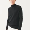 Merino Waffle Knit Turtleneck