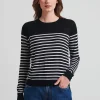 Merino Wool Stripe Crewneck