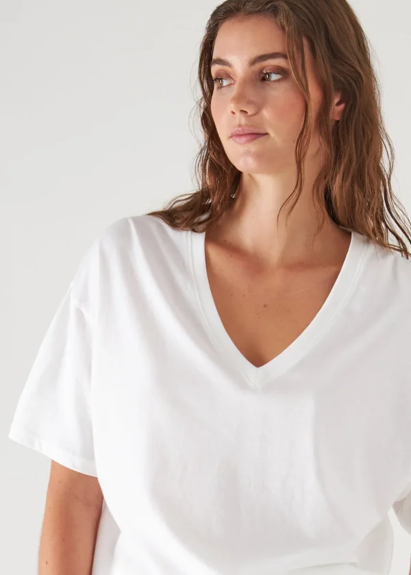 Organic Pima Cotton Oversized V-Neck