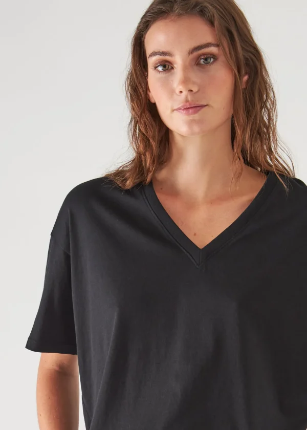 Organic Pima Cotton Oversized V-Neck