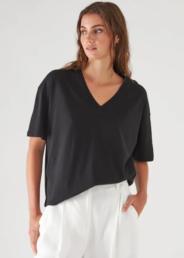 Organic Pima Cotton Oversized V-Neck