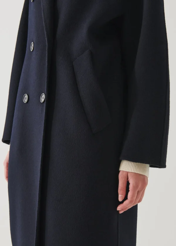 Oversized Double Breasted Wool Coat