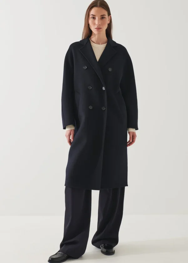 Oversized Double Breasted Wool Coat