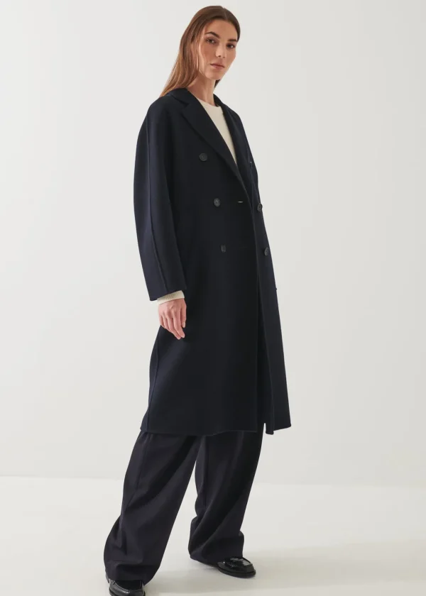 Oversized Double Breasted Wool Coat