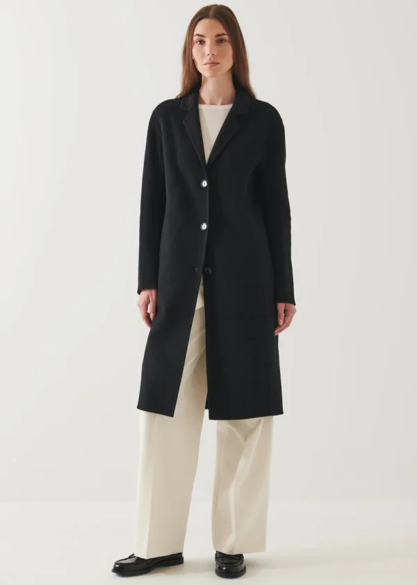 Oversized Single Breasted Wool Coat