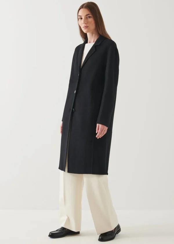 Oversized Single Breasted Wool Coat