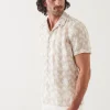 Palm Tree Print Linen Shirt