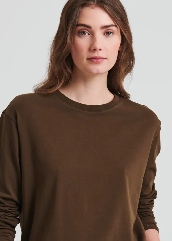 Pima Cotton Stretch Boyfriend Long Sleeve