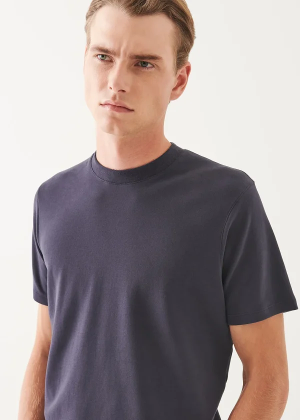 Pima Cotton Stretch Brushed T-Shirt