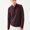 Pima Cotton Stretch Long Sleeve Polo
