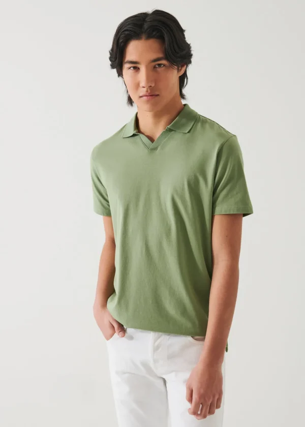 Pima Cotton Stretch Open Polo