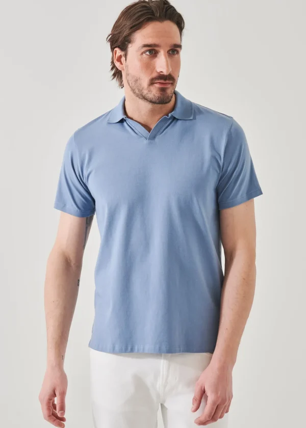 Pima Cotton Stretch Open Polo