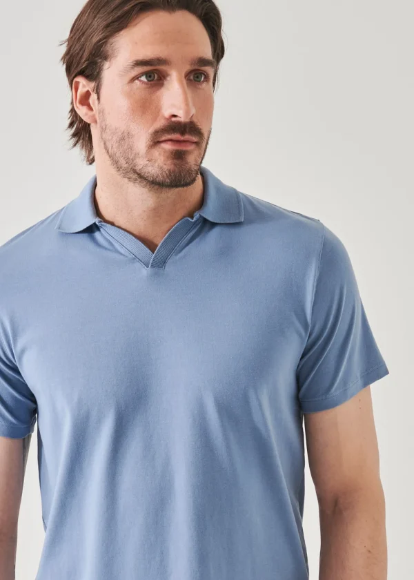 Pima Cotton Stretch Open Polo