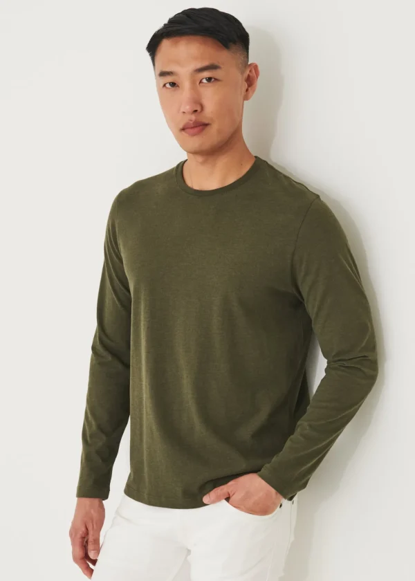 Pima Cotton Stretch Overdye T-Shirt