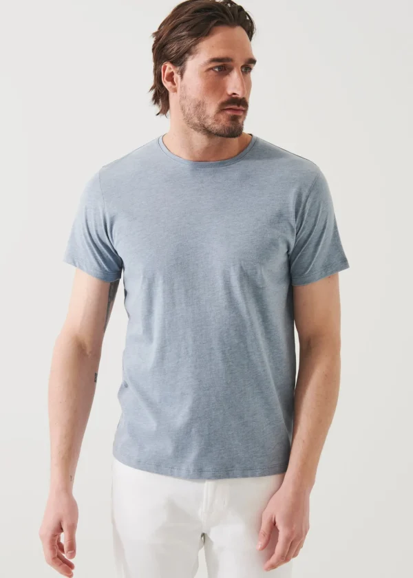 Pima Cotton Stretch Overdye T-Shirt