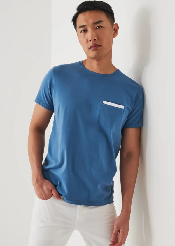 Pima Cotton Stretch Pocket T-Shirt