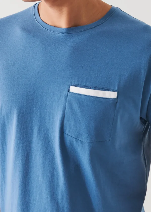 Pima Cotton Stretch Pocket T-Shirt