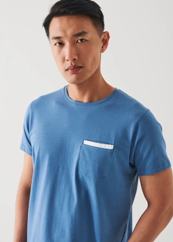 Pima Cotton Stretch Pocket T-Shirt