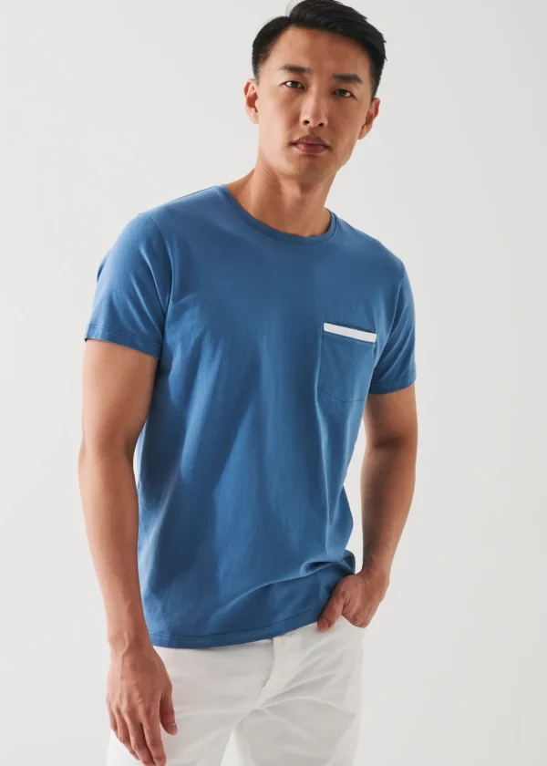 Pima Cotton Stretch Pocket T-Shirt