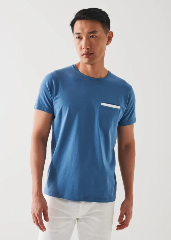 Pima Cotton Stretch Pocket T-Shirt