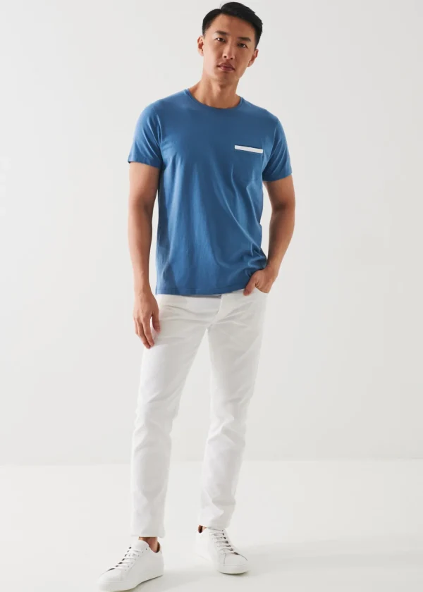 Pima Cotton Stretch Pocket T-Shirt