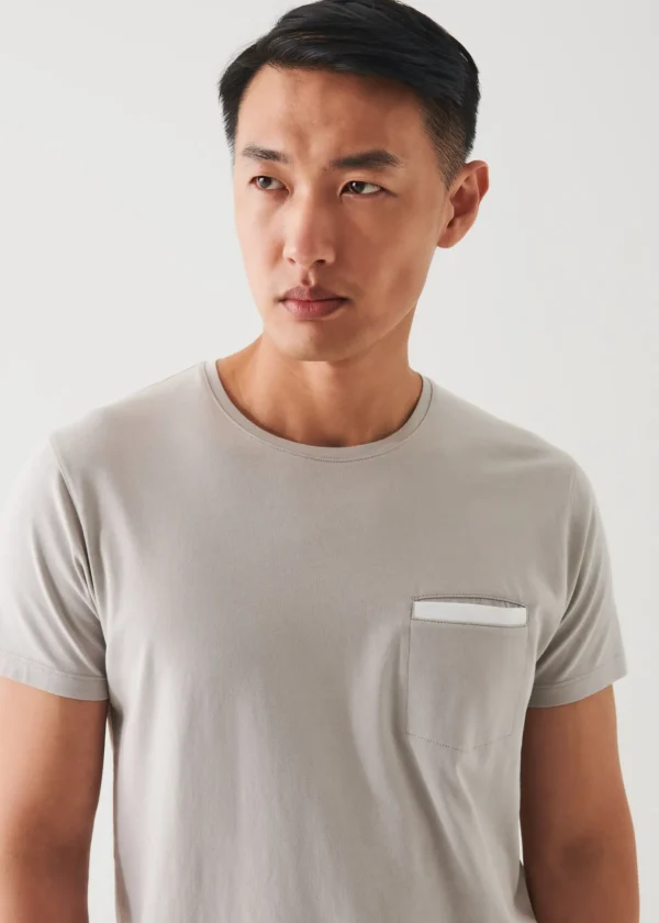 Pima Cotton Stretch Pocket T-Shirt