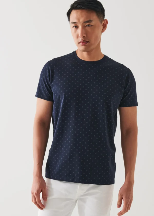 Pima Cotton Stretch Printed T-Shirt