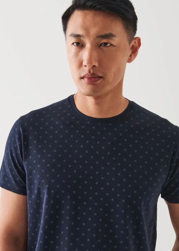 Pima Cotton Stretch Printed T-Shirt