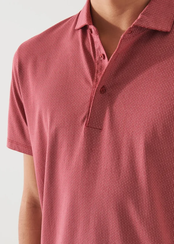 Pima Cotton Stretch Printed Polo