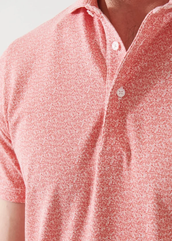 Pima Cotton Stretch Printed Polo