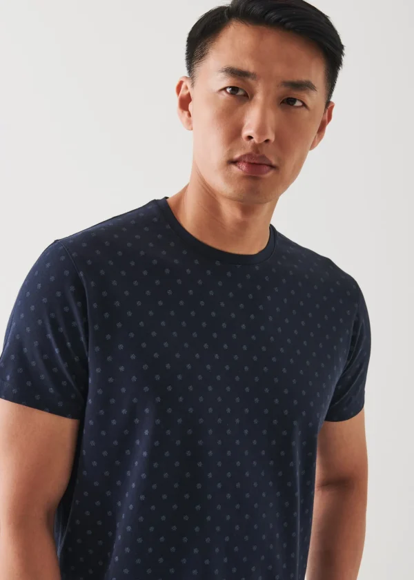 Pima Cotton Stretch Printed T-Shirt