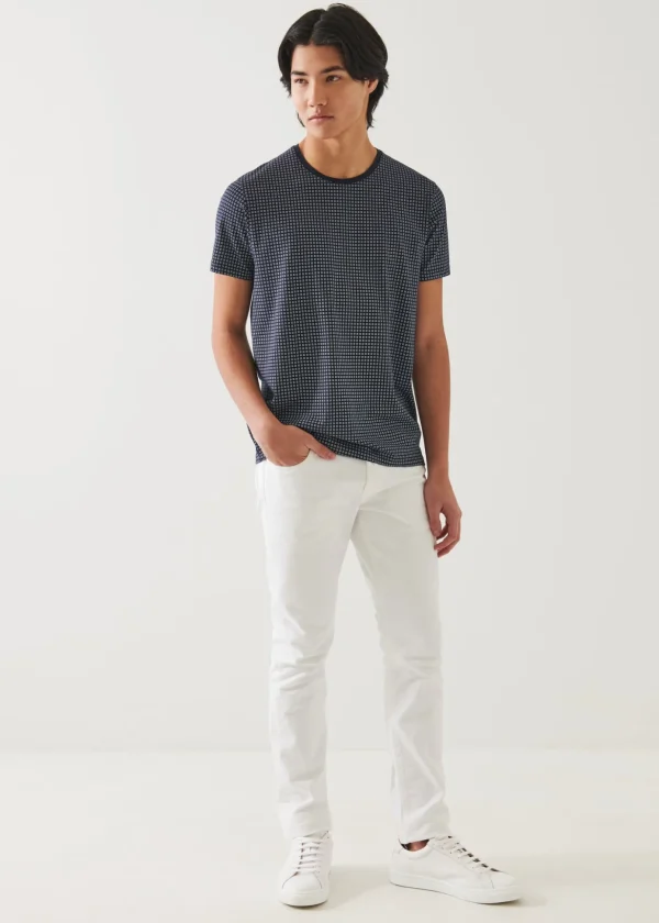 Pima Cotton Stretch Printed T-Shirt