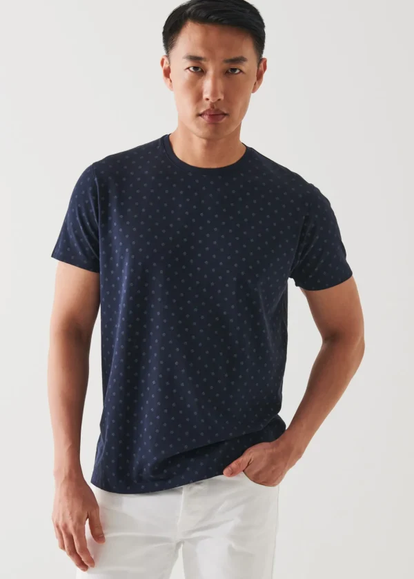 Pima Cotton Stretch Printed T-Shirt