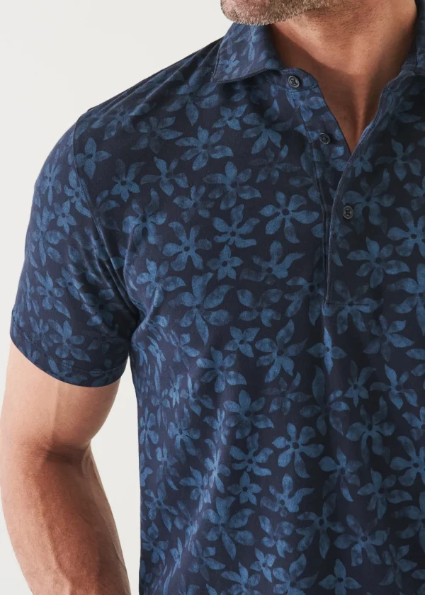 Pima Cotton Stretch Printed Polo